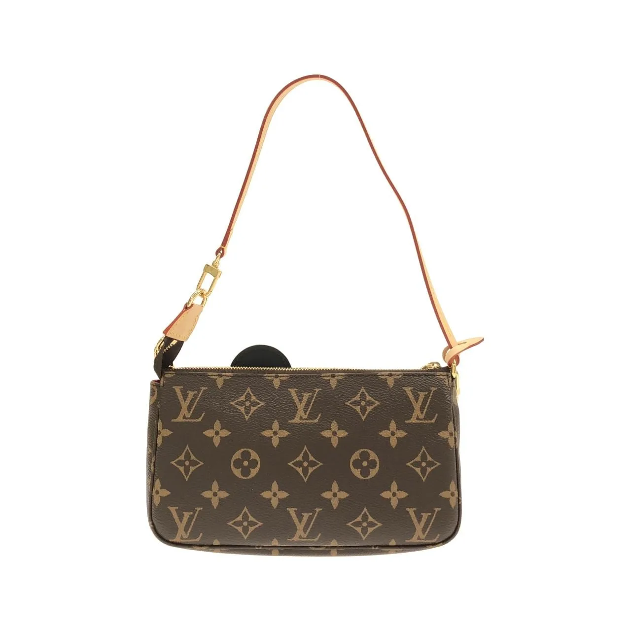 LOUIS VUITTON Pochette M13440 Pochette Monogram 黑色 Monogram 中古品A - 縮圖 2