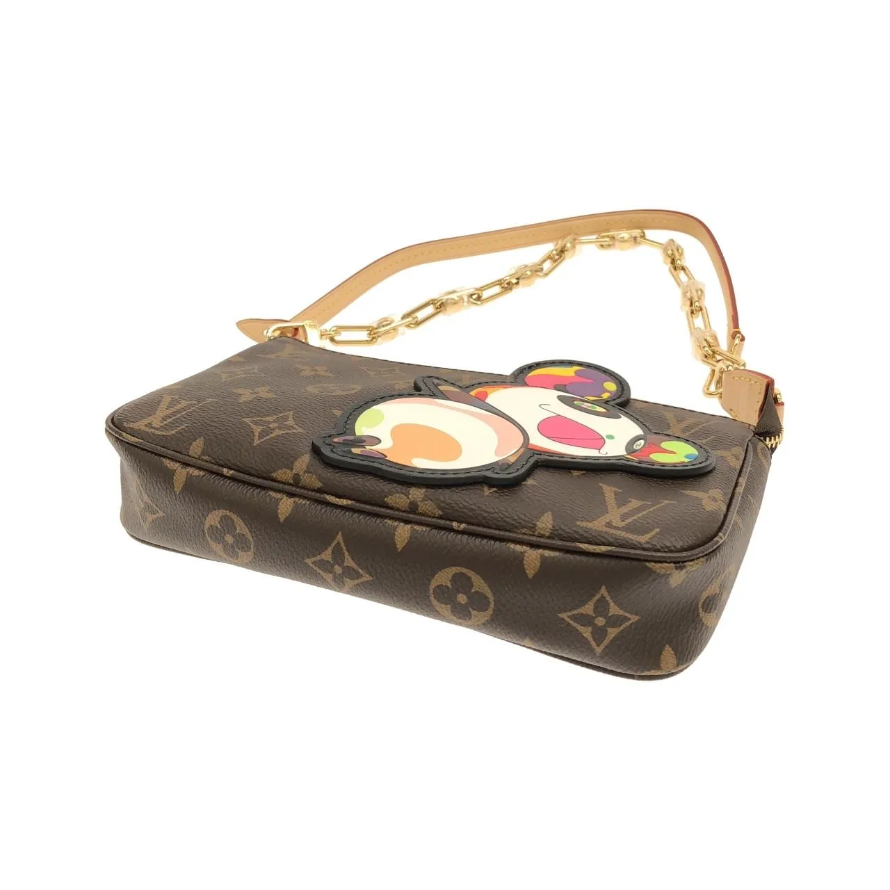 LOUIS VUITTON Pochette M13440 Pochette Monogram 黑色 Monogram 中古品A - 縮圖 3