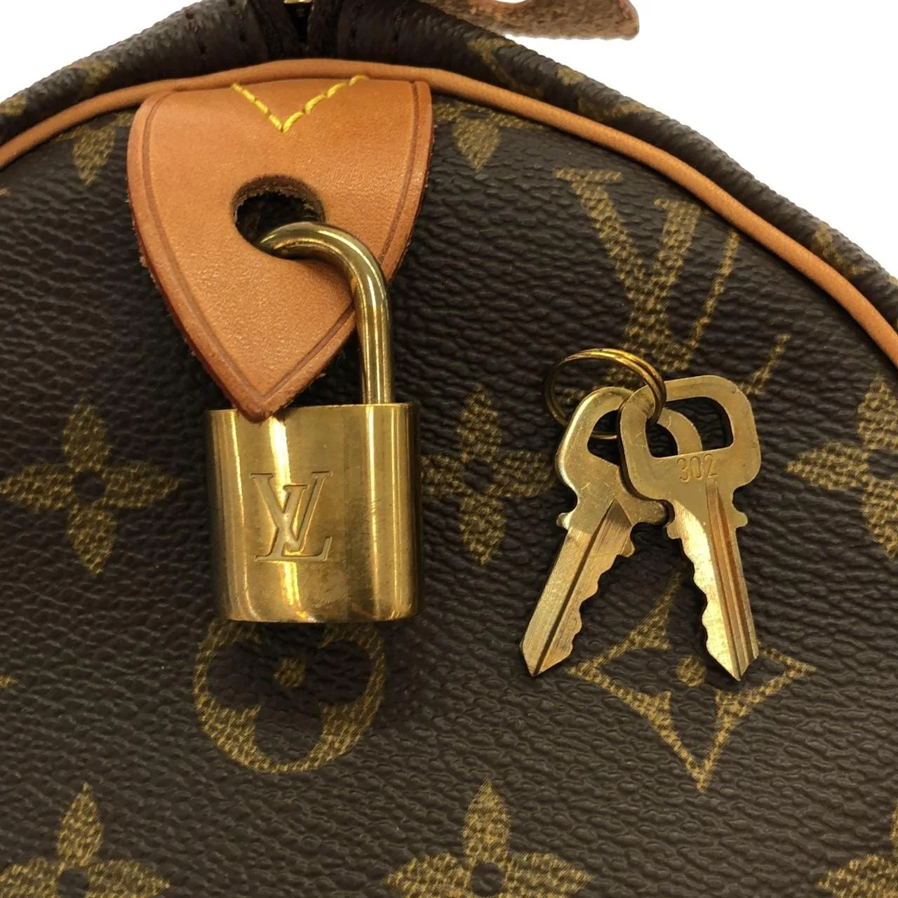 LOUIS VUITTON Speedy M41522 Boston Monogram 黑色 Monogram 中古品A - 縮圖 3