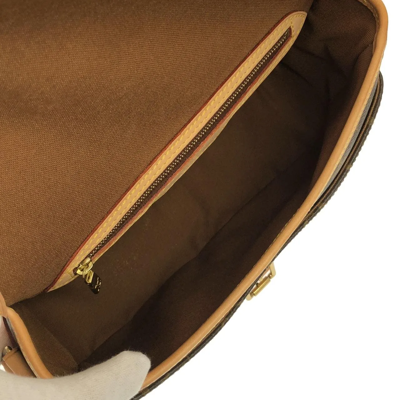 LOUIS VUITTON M42250 肩背包 Monogram 黑色 Monogram 中古品A - 縮圖 7