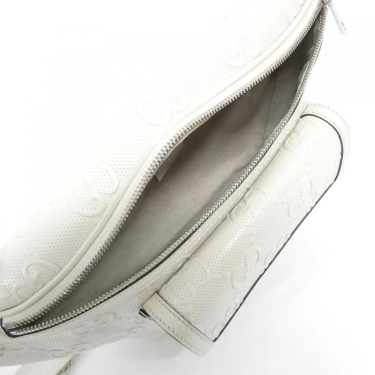 GUCCI 645093 1W3CN 腰包 皮革 黑色 皮革 中古品A - 縮圖 6