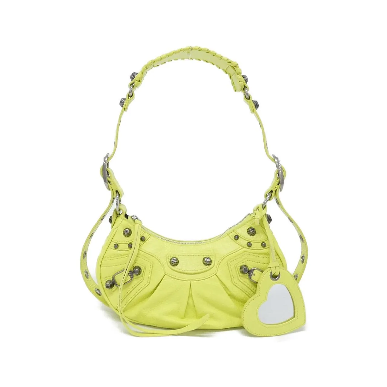 BALENCIAGA Le Cagole 671309 1VG9Y Shoulder Lambskin Black