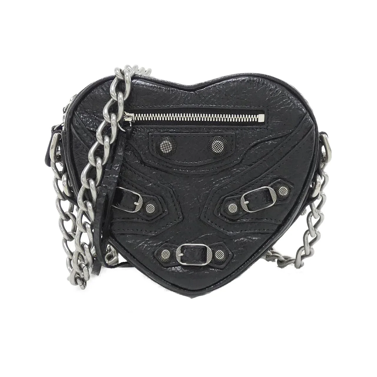 BALENCIAGA Le Cagole 722781 1VG9Y Shoulder Lambskin Black