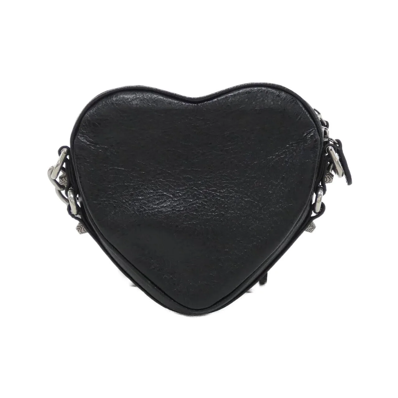 BALENCIAGA Le Cagole 722781 1VG9Y Shoulder Lambskin 黑色 羊皮 中古品A - 縮圖 2