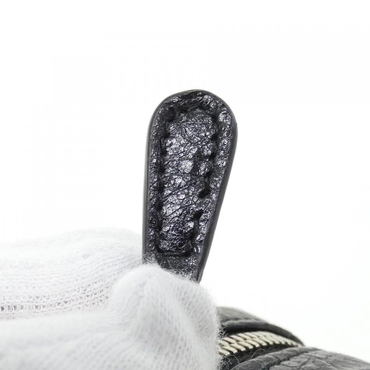 BALENCIAGA Le Cagole 722781 1VG9Y Shoulder Lambskin 黑色 羊皮 中古品A - 縮圖 4