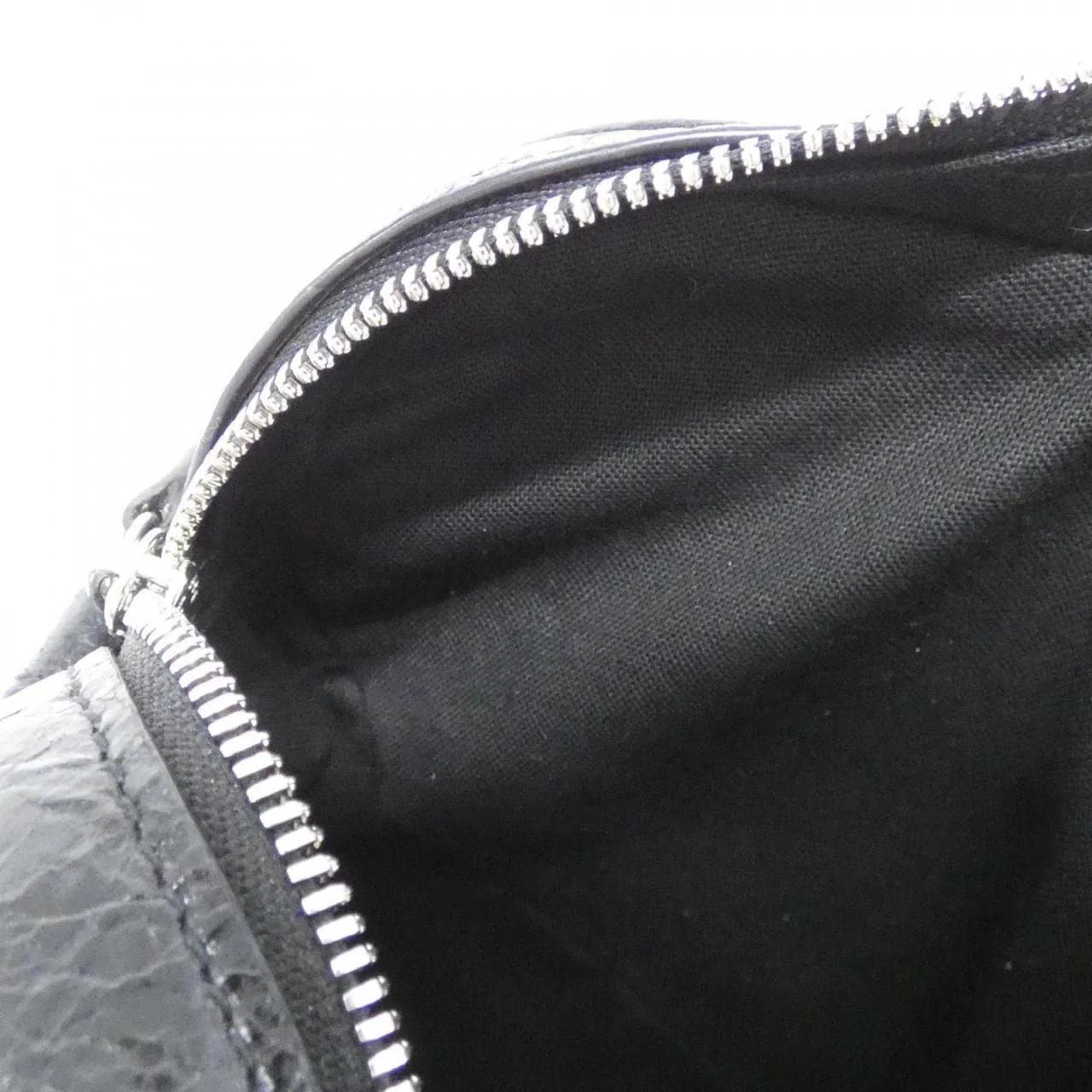 BALENCIAGA Le Cagole 722781 1VG9Y Shoulder Lambskin 黑色 羊皮 中古品A - 縮圖 7