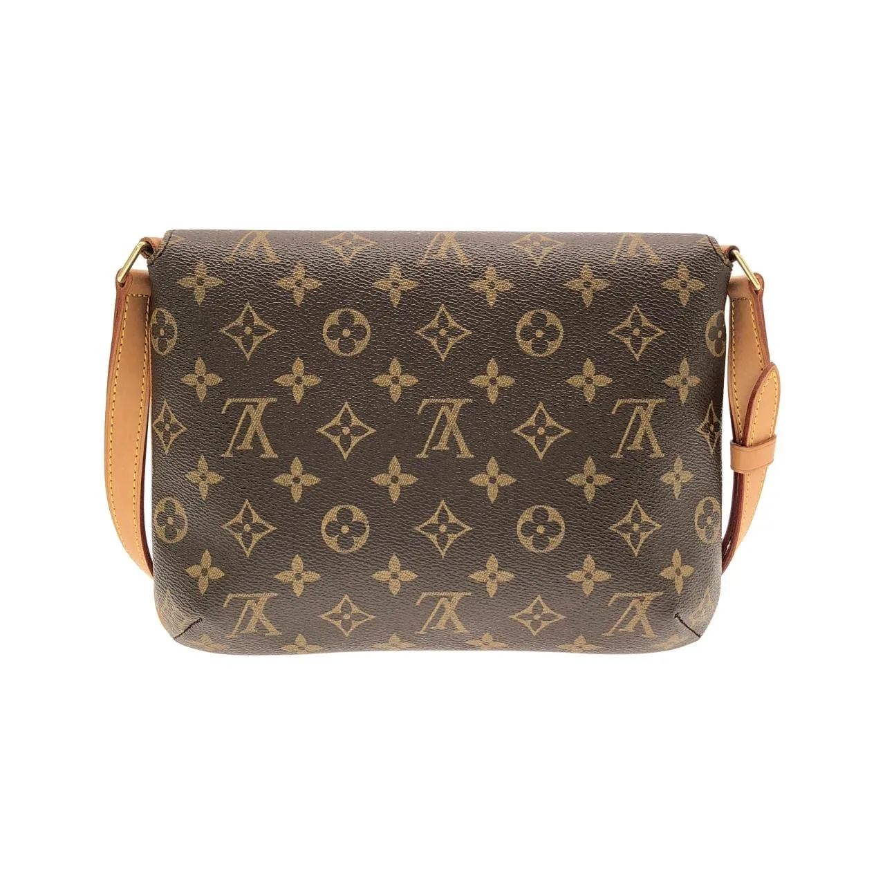 LOUIS VUITTON Musette M51257 Shoulder Monogram 黑色 Monogram 中古品A - 縮圖 2