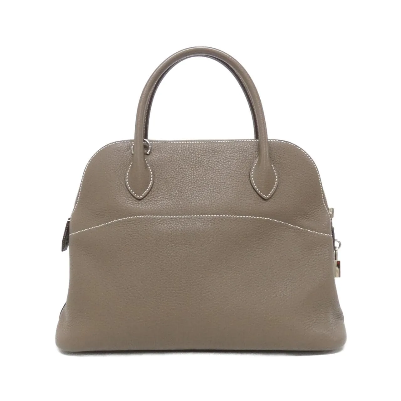 HERMES Bolide 073419CK Handbag Clemence Etoupe Clemence Leather Rank A - Thumbnail 2