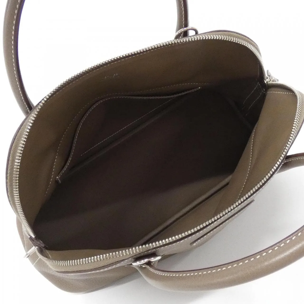 HERMES Bolide 073419CK Handbag Clemence Etoupe Clemence Leather Rank A - Thumbnail 6