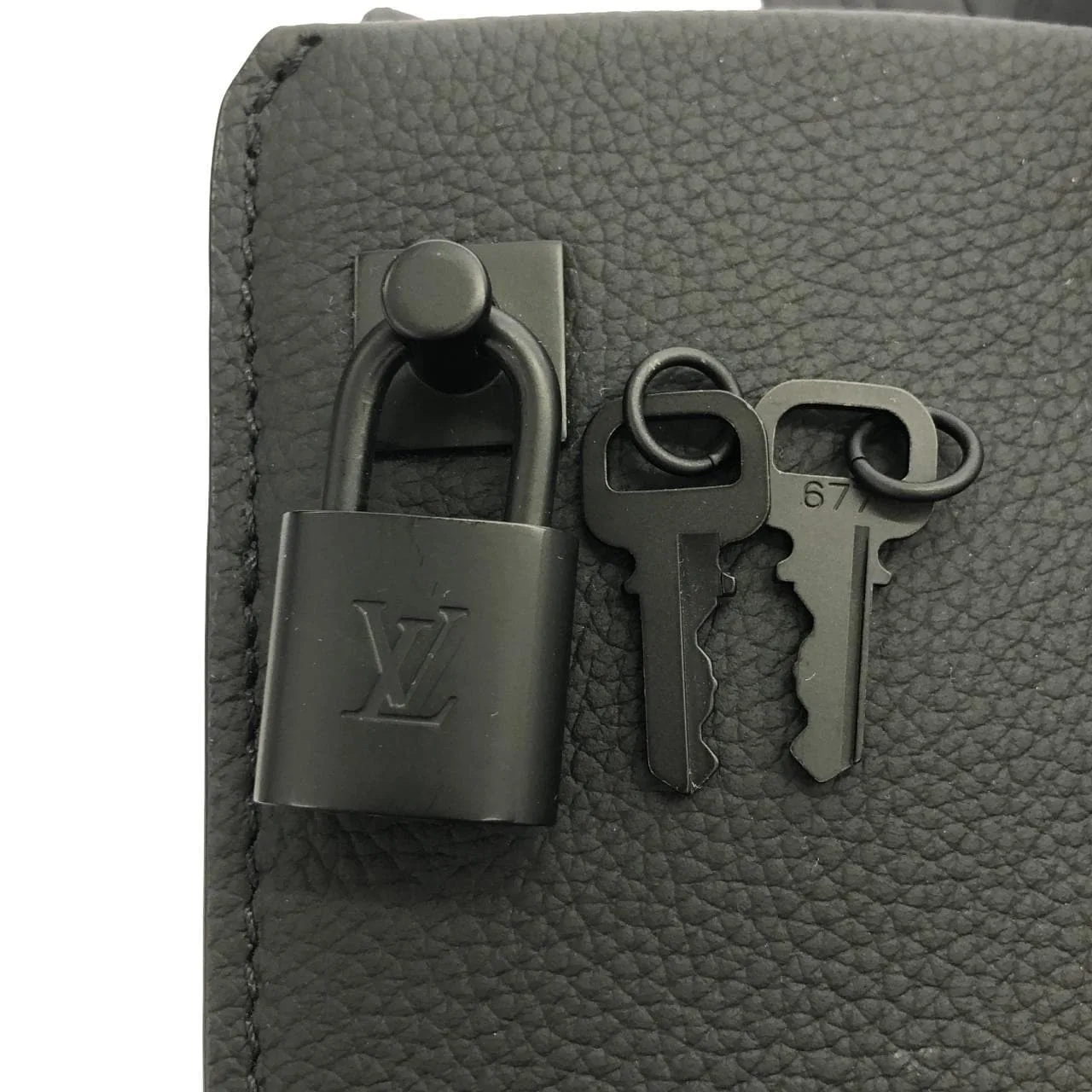 LOUIS VUITTON M57308 Tote Lambskin 黑色 羊皮 中古品A - 縮圖 4