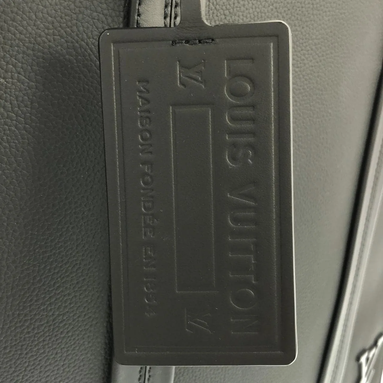 LOUIS VUITTON M57308 Tote Lambskin 黑色 羊皮 中古品A - 縮圖 6