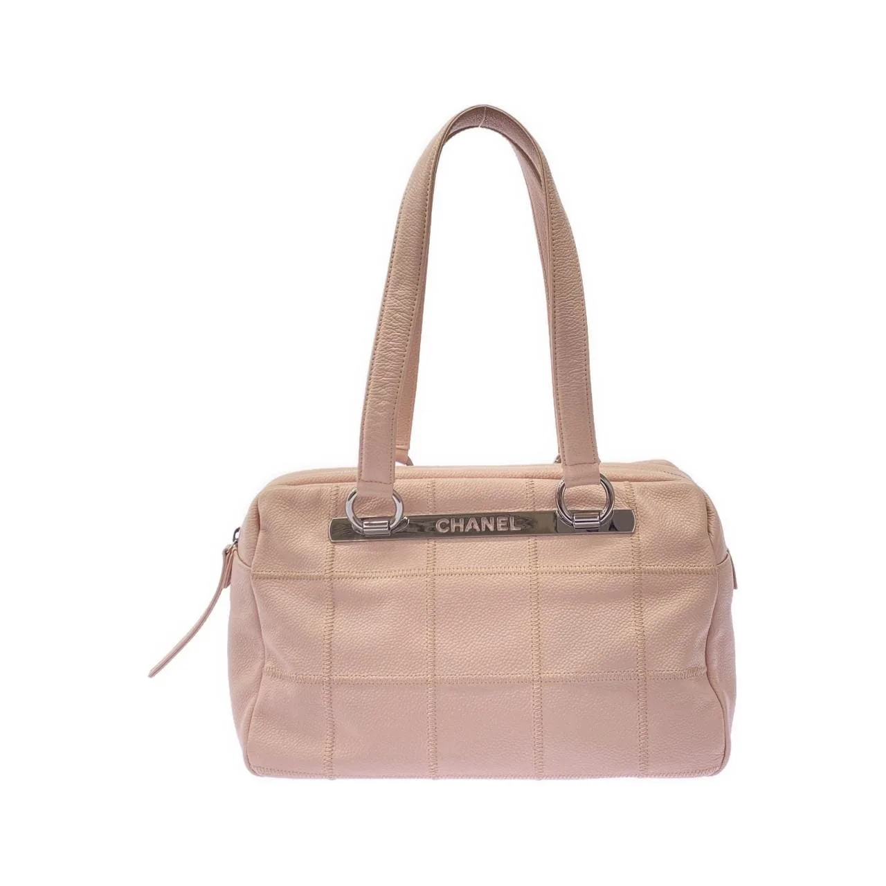 CHANEL 28023 Handbag Caviar Leather Pink