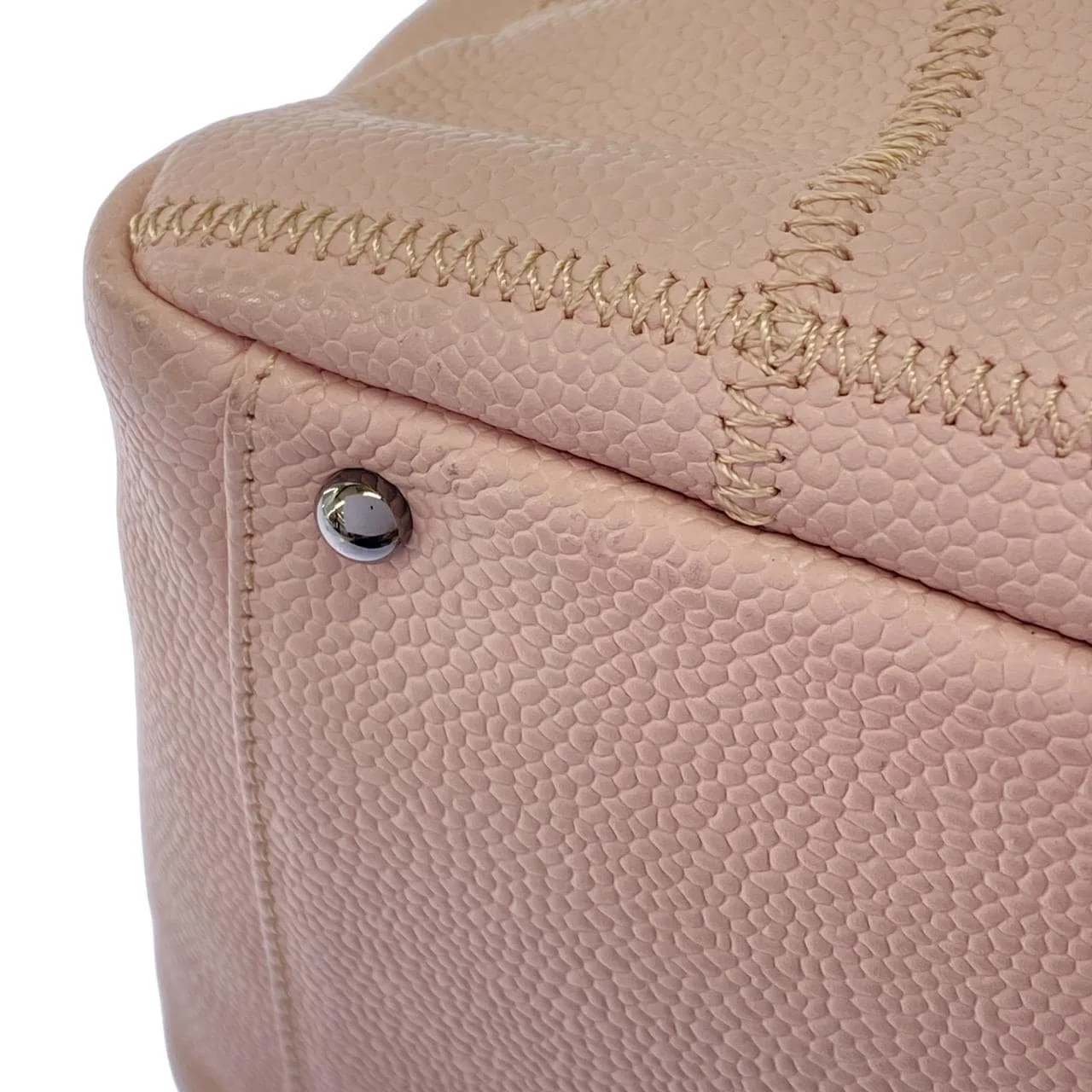 CHANEL 28023 Handbag Caviar Leather Pink Caviar Leather Rank A - Thumbnail 3