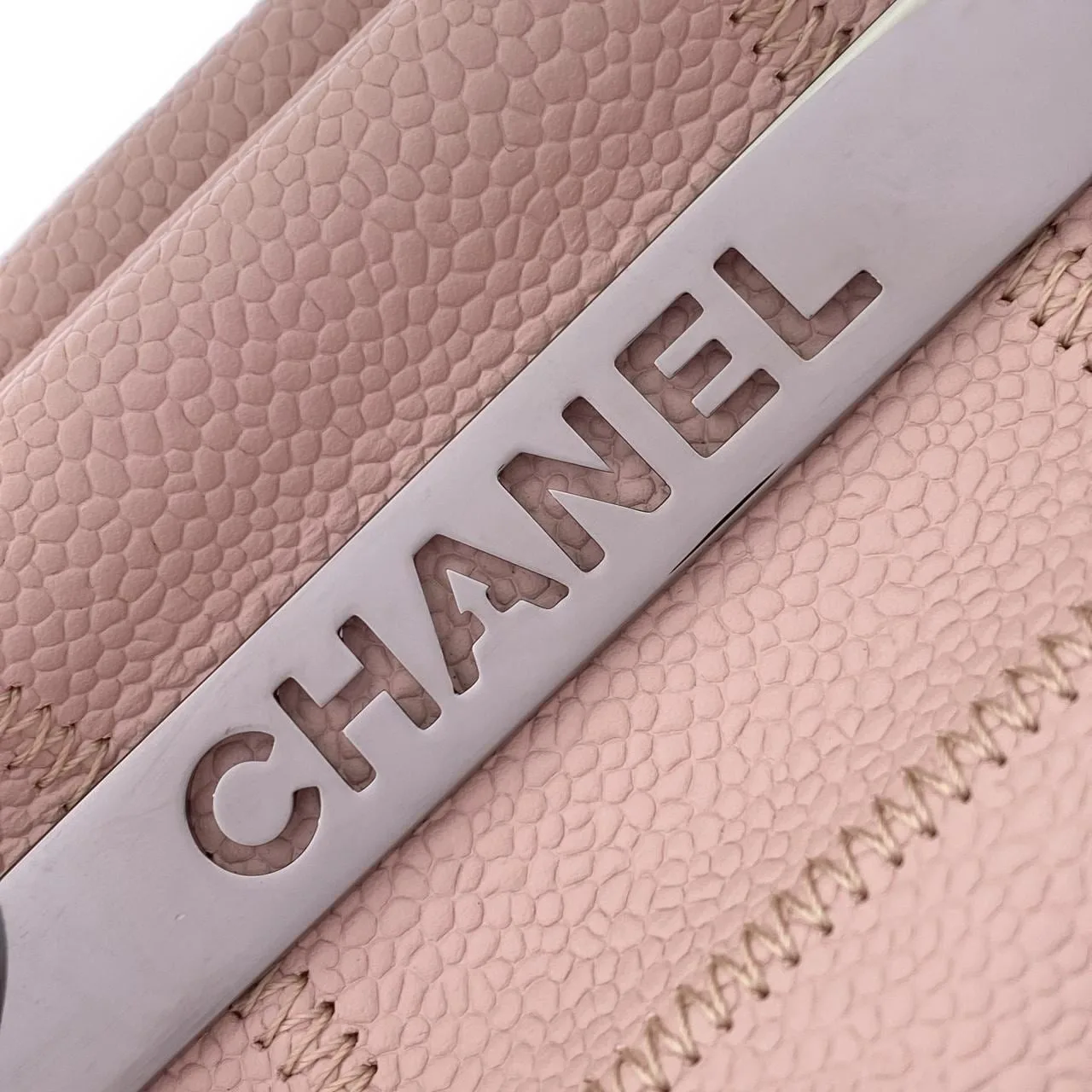 CHANEL 28023 Handbag Caviar Leather Pink Caviar Leather Rank A - Thumbnail 4