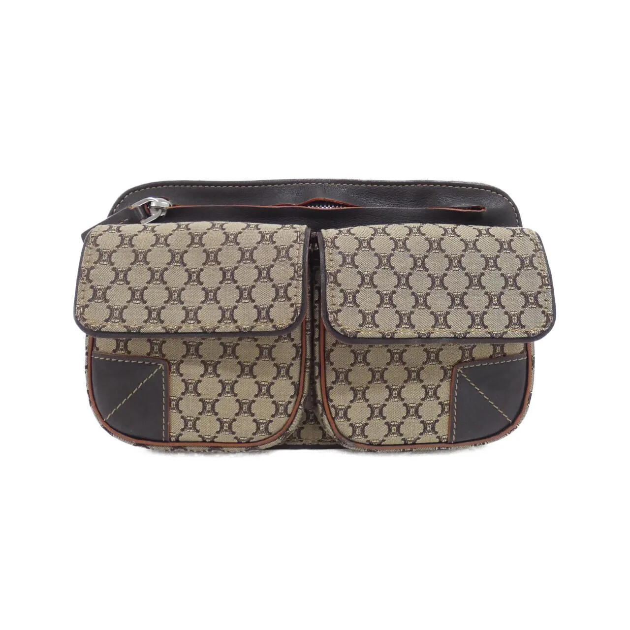 CELINE Belt Canvas Beige