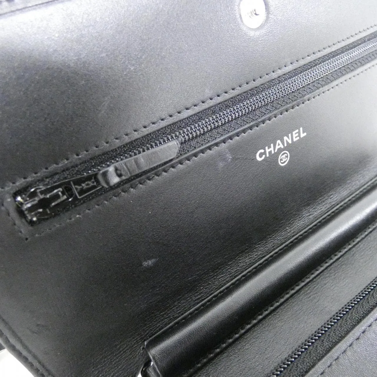 CHANEL Cambon 46646 銀包 黑色 中古品A - 縮圖 7
