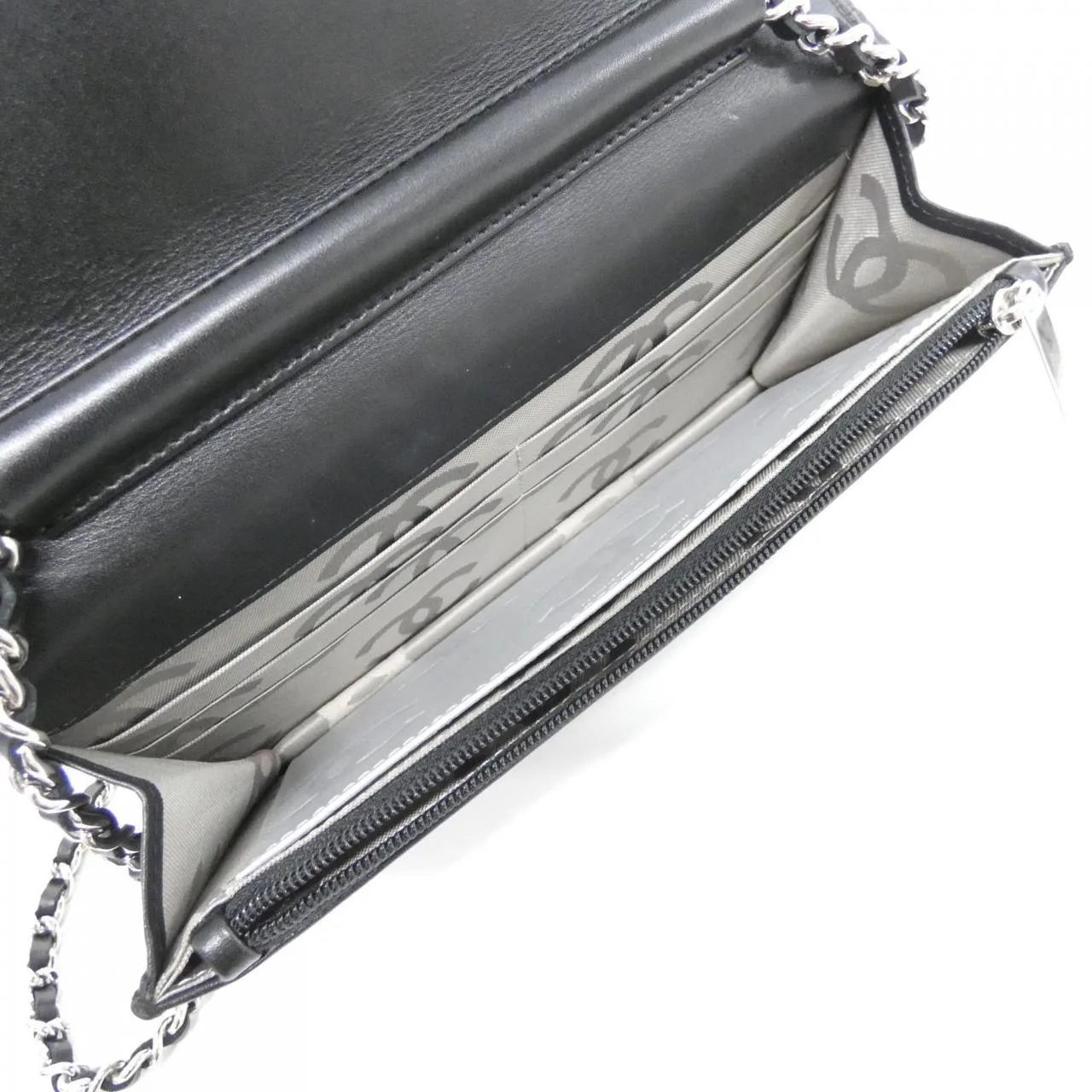 CHANEL Cambon 46646 銀包 黑色 中古品A - 縮圖 8