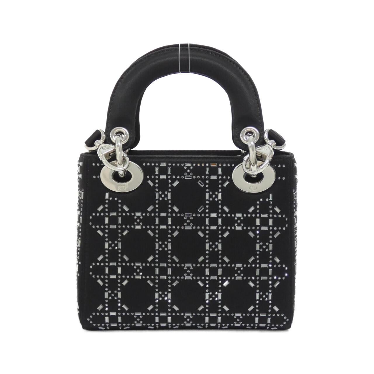 DIOR Lady Dior M0500PRTC Handbag Satin 2