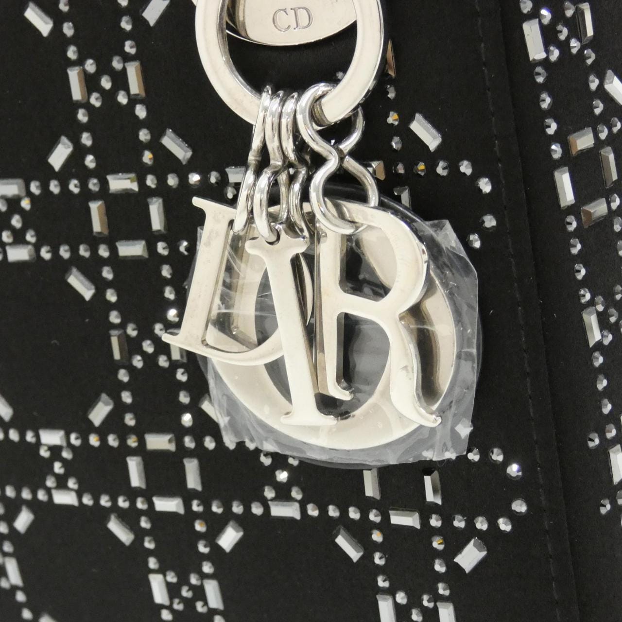 DIOR Lady Dior M0500PRTC Handbag Satin 4