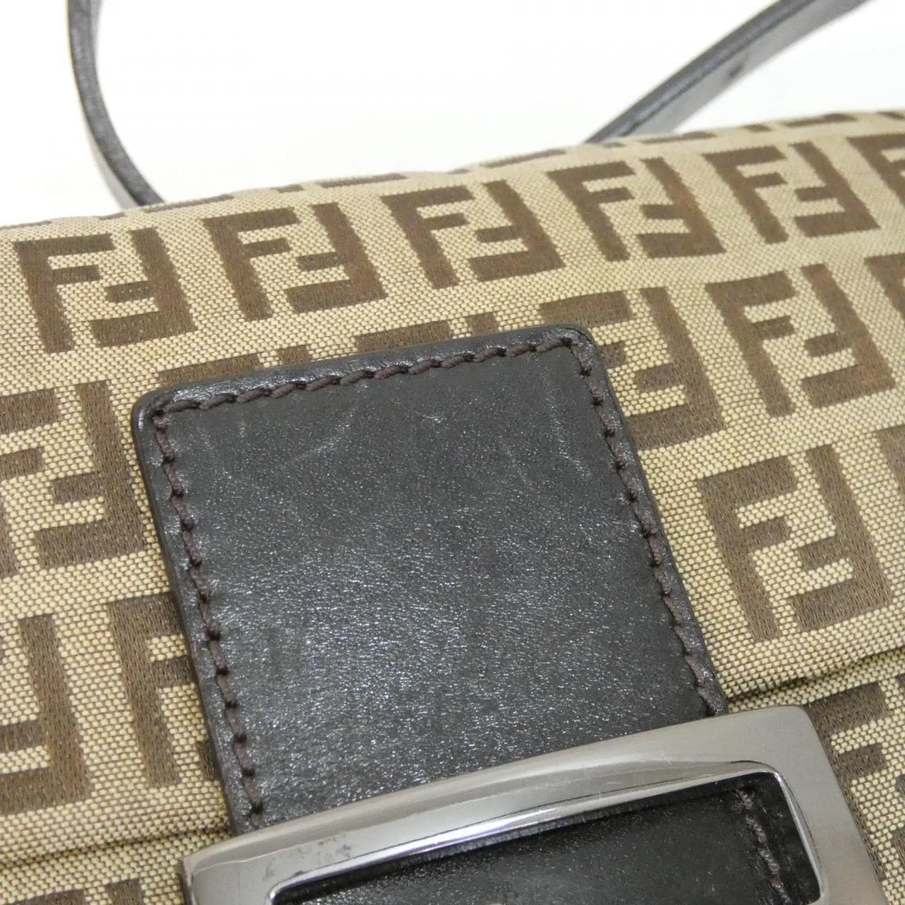 FENDI Baguette 8BR000 NY1 Shoulder Canvas 5