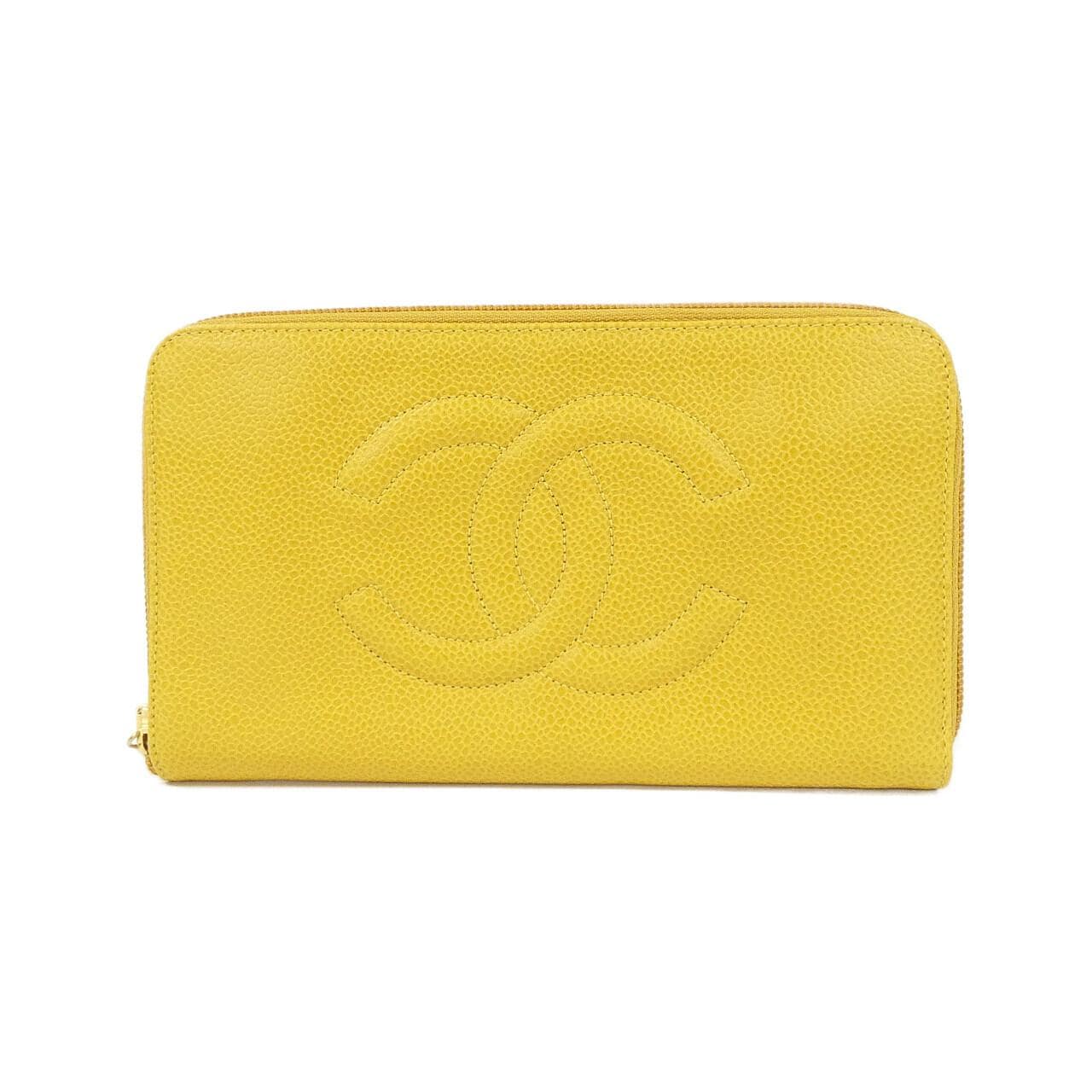 CHANEL 銀包 魚子醬皮