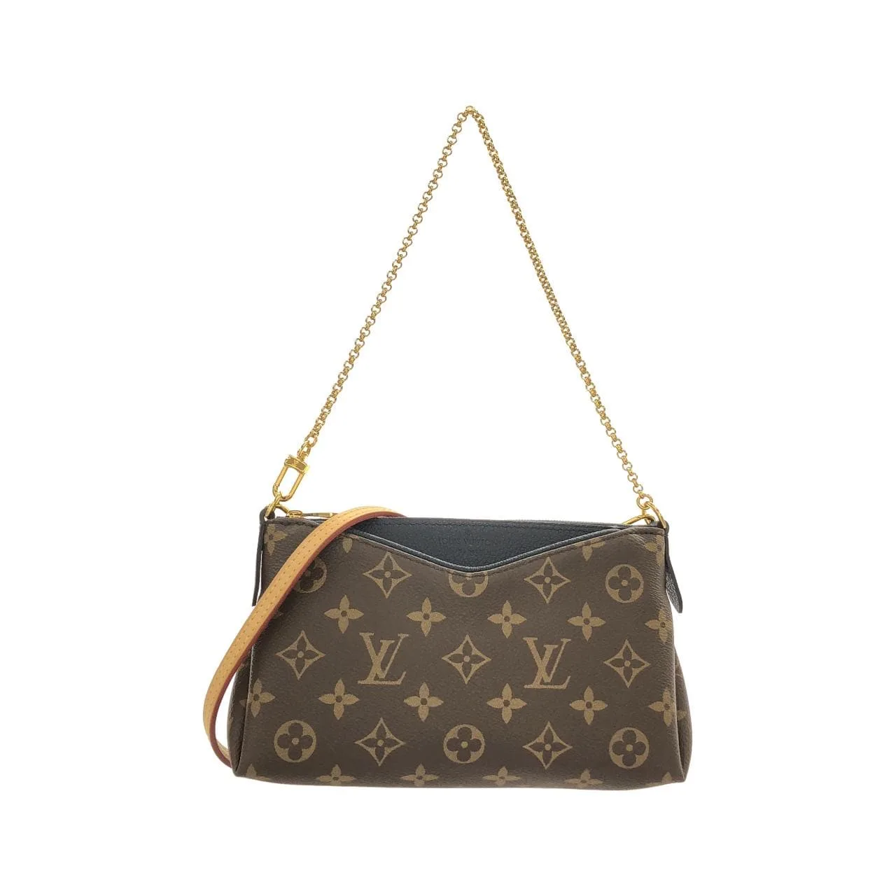 LOUIS VUITTON M44058 Shoulder Monogram Black