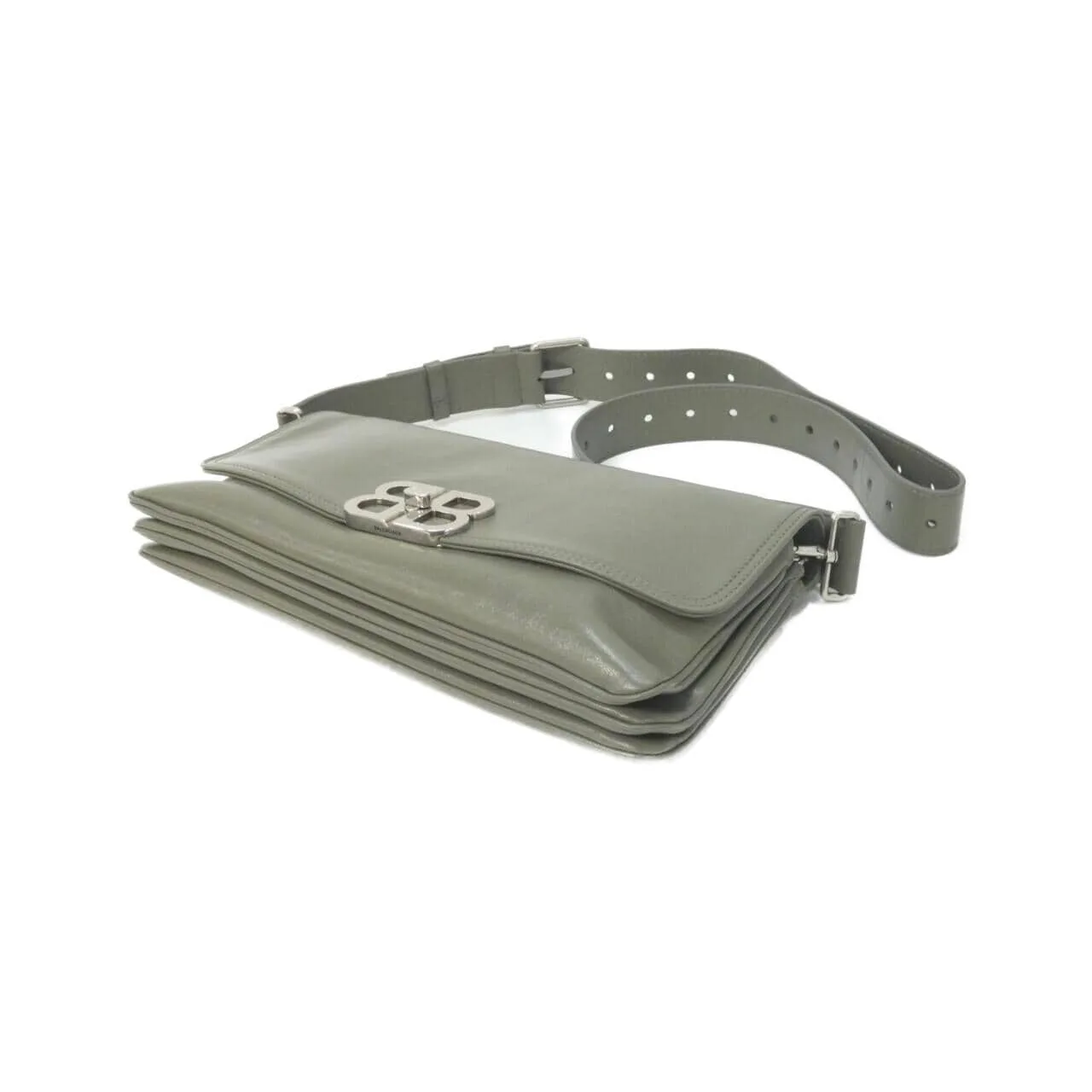 BALENCIAGA Hourglass 748596 2ABFJ Shoulder Leather 皮革 新品 - 縮圖 3