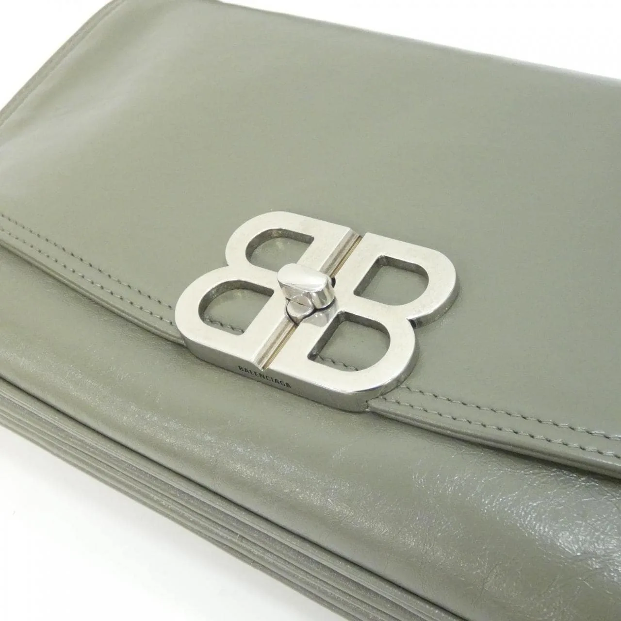 BALENCIAGA Hourglass 748596 2ABFJ Shoulder Leather 皮革 新品 - 縮圖 4