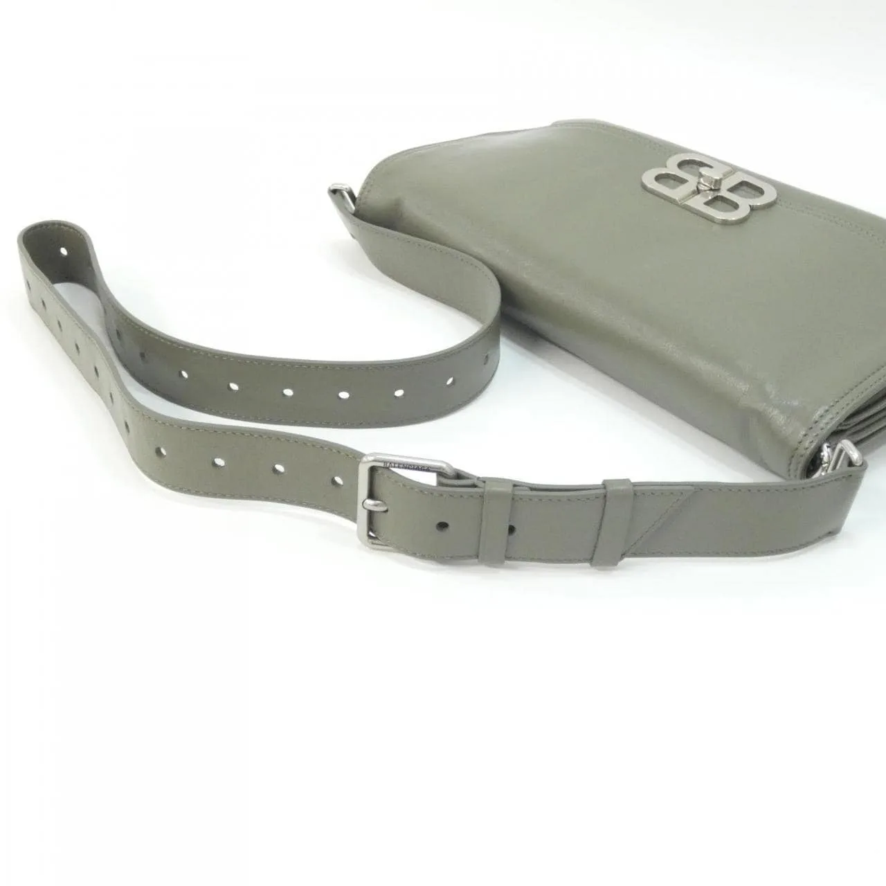 BALENCIAGA Hourglass 748596 2ABFJ Shoulder Leather 皮革 新品 - 縮圖 6