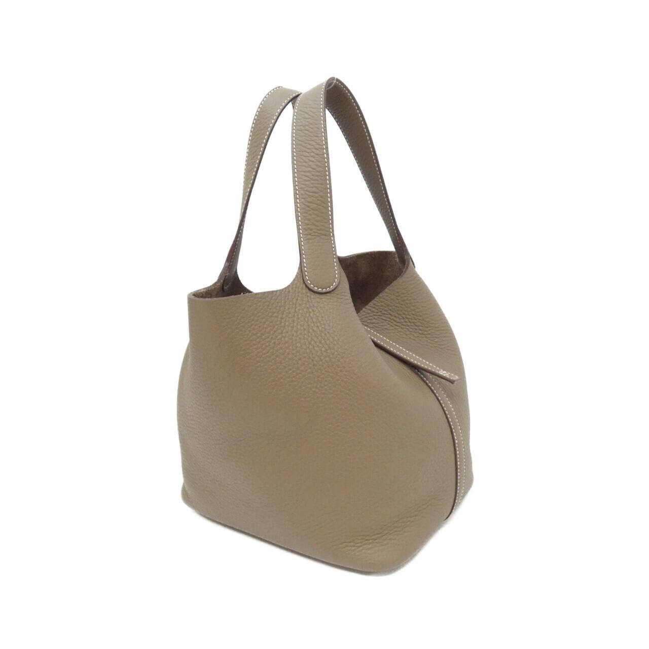HERMES Picotin 060991CK Handbag Clemence