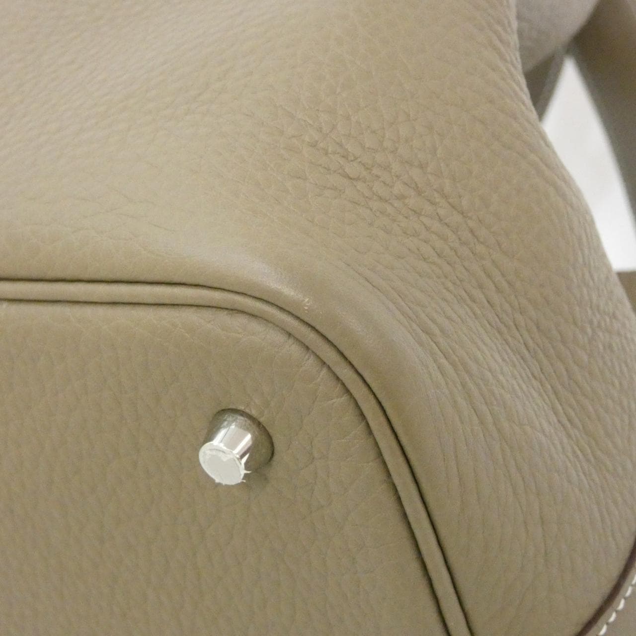 HERMES Picotin 060991CK Handbag Clemence 3