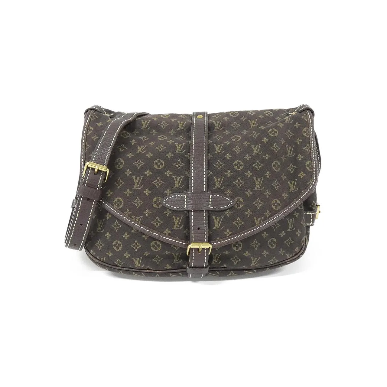 LOUIS VUITTON Saumur M95227 Shoulder Monogram Black