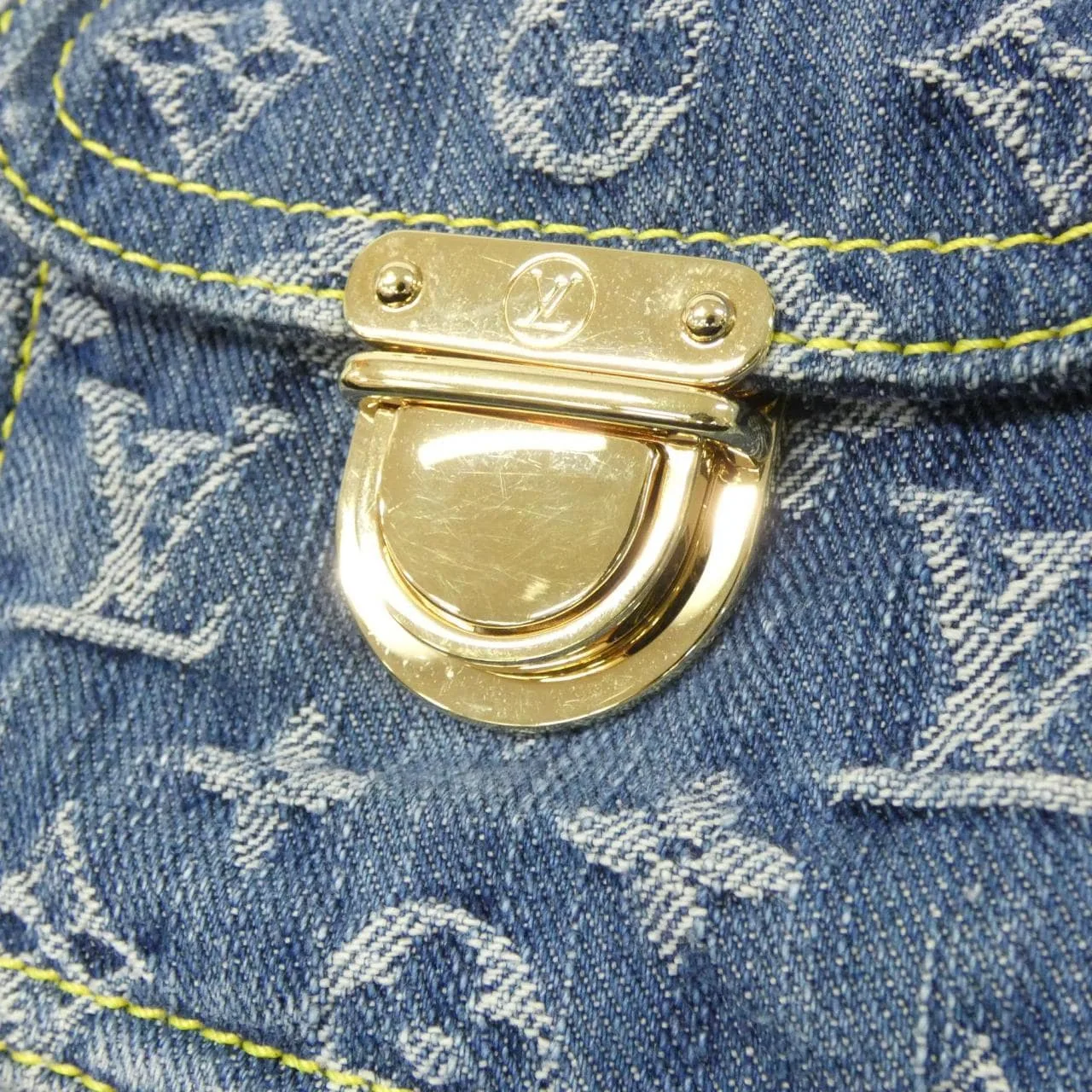 LOUIS VUITTON M95048 Shoulder Monogram 藍色 Monogram 中古品A - 縮圖 4