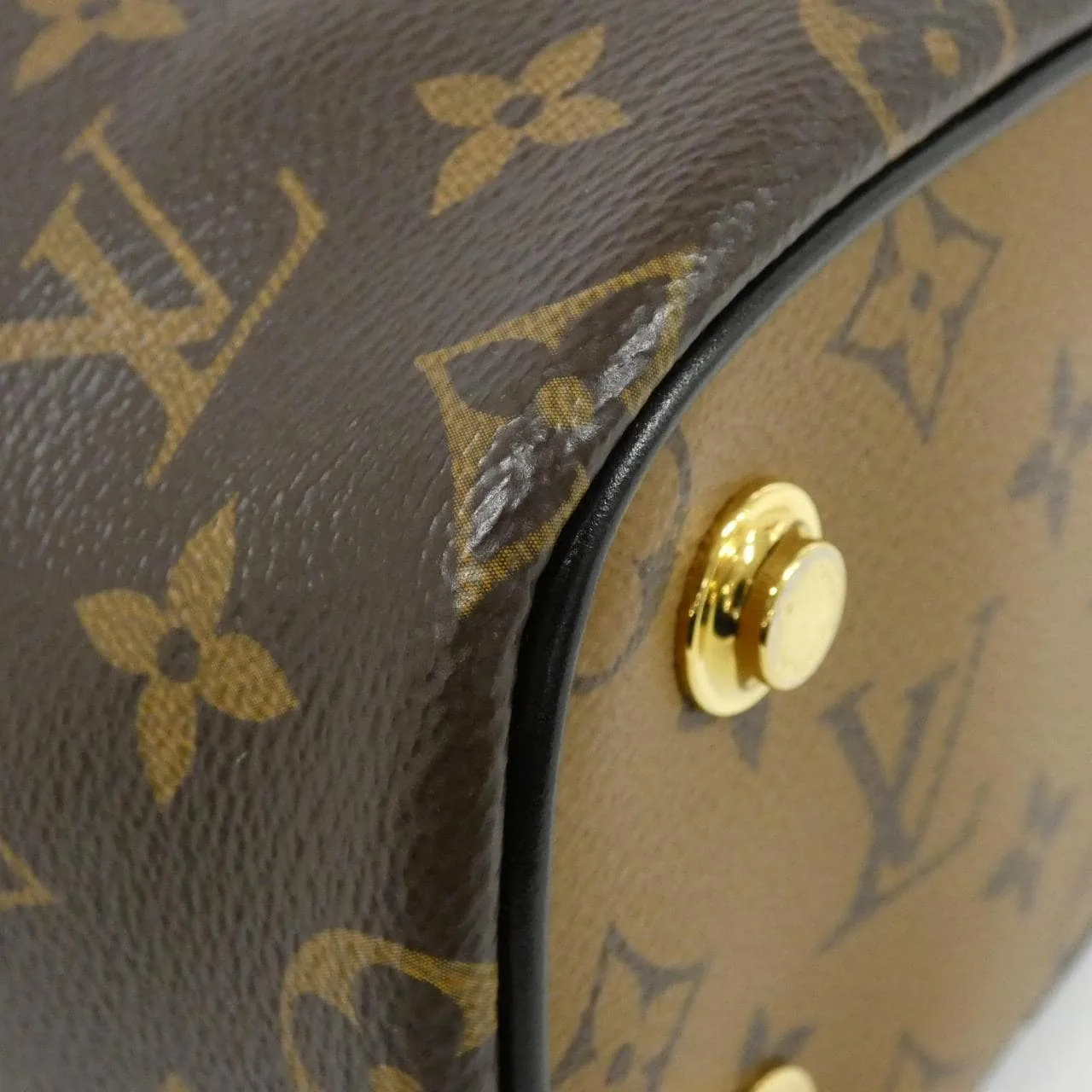 LOUIS VUITTON M45165 Handbag Monogram 黑色 Monogram 中古品A - 縮圖 3