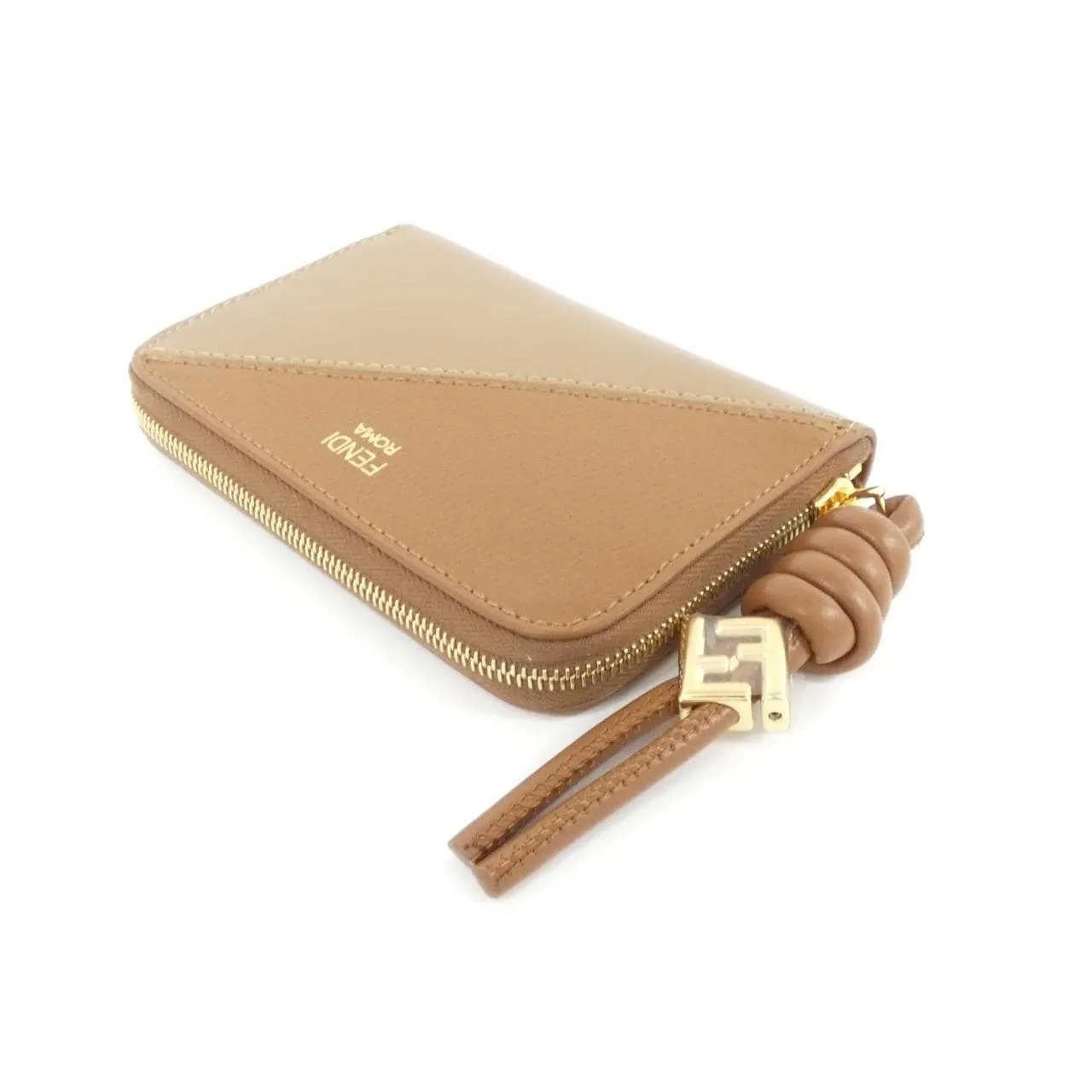 FENDI 8M0313 AYCA Coin Case 金色 新品 - 縮圖 3