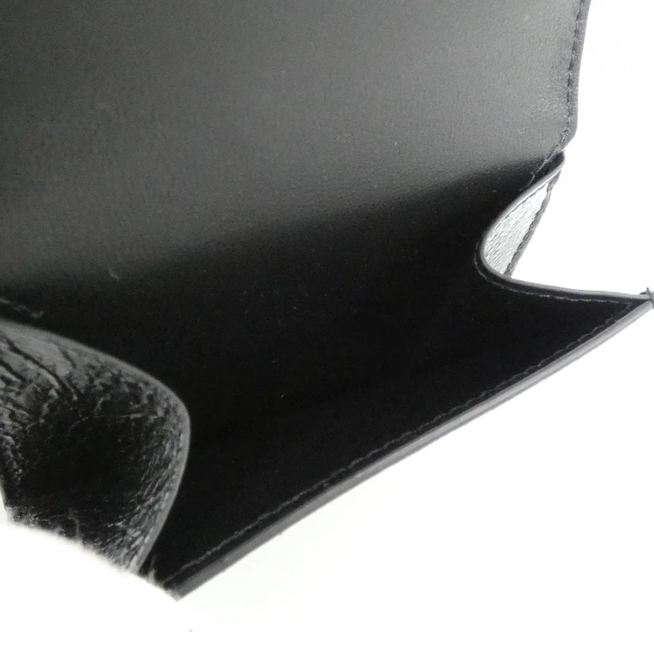 BALENCIAGA 810669 210F6 Wallet Lambskin 黑色 羊皮 新品 - 縮圖 5