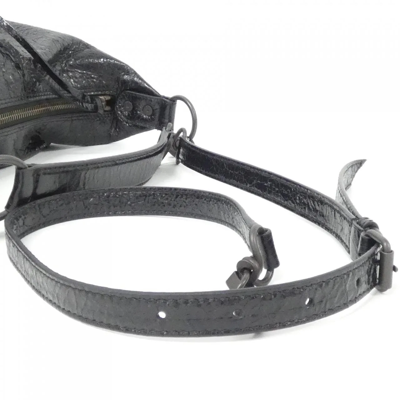 BALENCIAGA 852569 2ABEK Shoulder Lambskin 黑色 羊皮 新品 - 縮圖 5