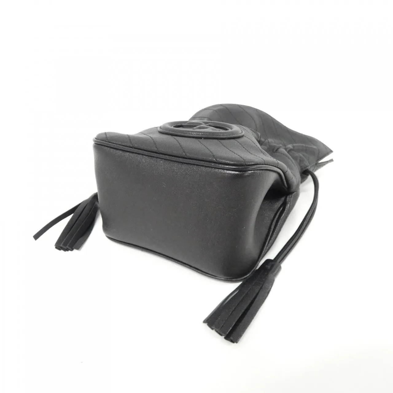 GUCCI 760313 AACP7 Handbag Leather 黑色 皮革 新品 - 縮圖 3