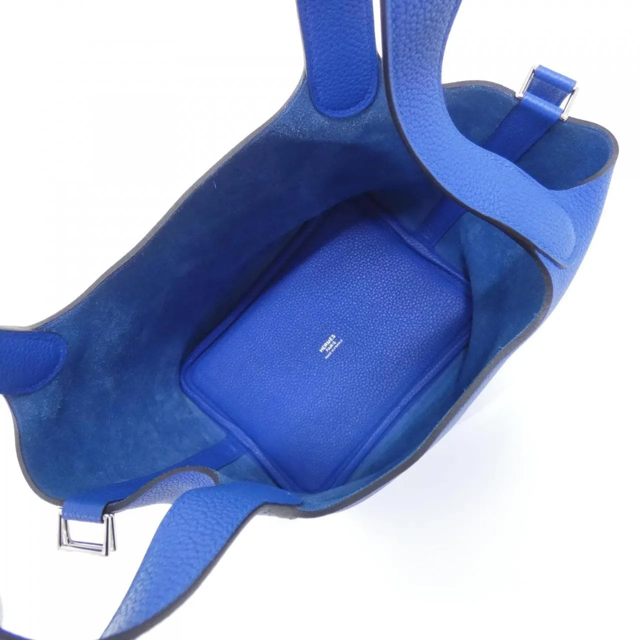 HERMES Picotin 073597CK Handbag Blue Rank A - Thumbnail 6