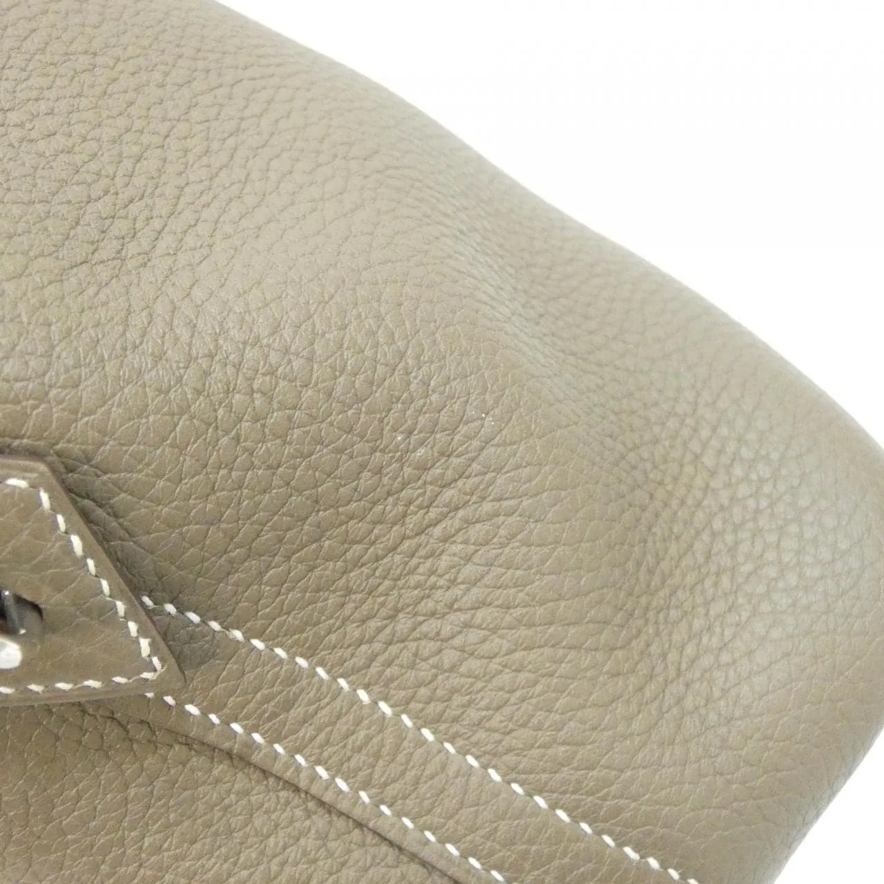 HERMES Bolide 073419CK Handbag Clemence Etoupe Clemence Leather Rank A - Thumbnail 4