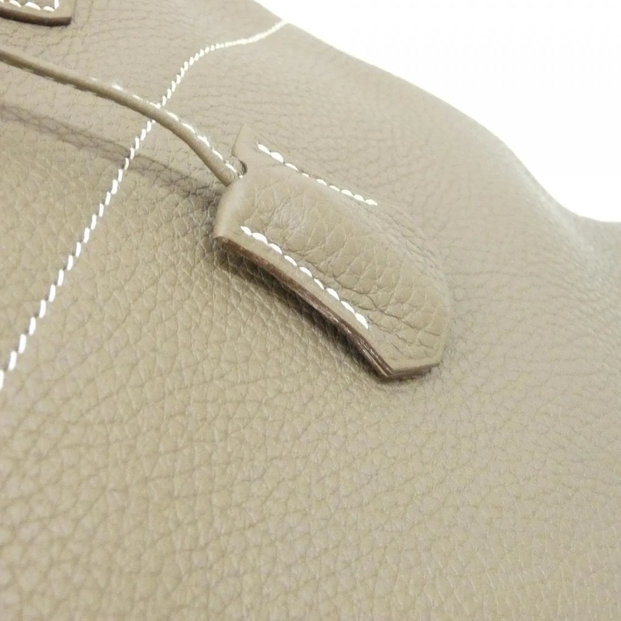 HERMES Bolide 073419CK Handbag Clemence Etoupe Clemence Leather Rank A - Thumbnail 6