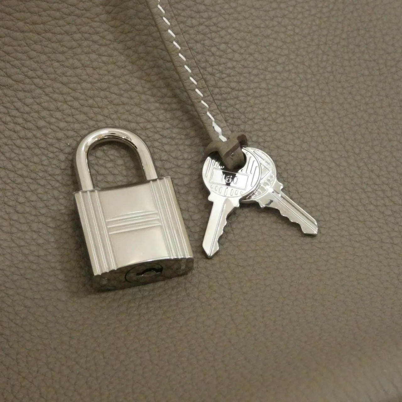 HERMES 083589CK Shoulder Togo Etoupe Togo Leather Rank A - Thumbnail 6