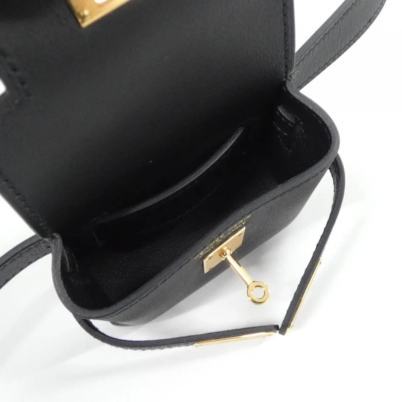 HERMES Kelly 084552CC Shoulder Swift Black Swift Leather Rank A - Thumbnail 6