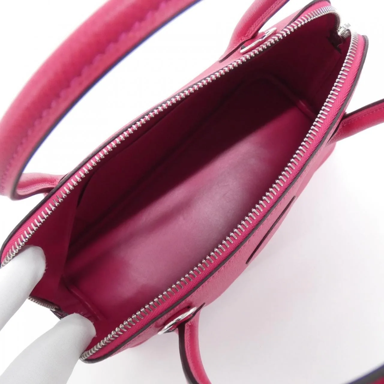 HERMES Bolide 041693CK Handbag Epsom Black Epsom Leather Rank A - Thumbnail 6