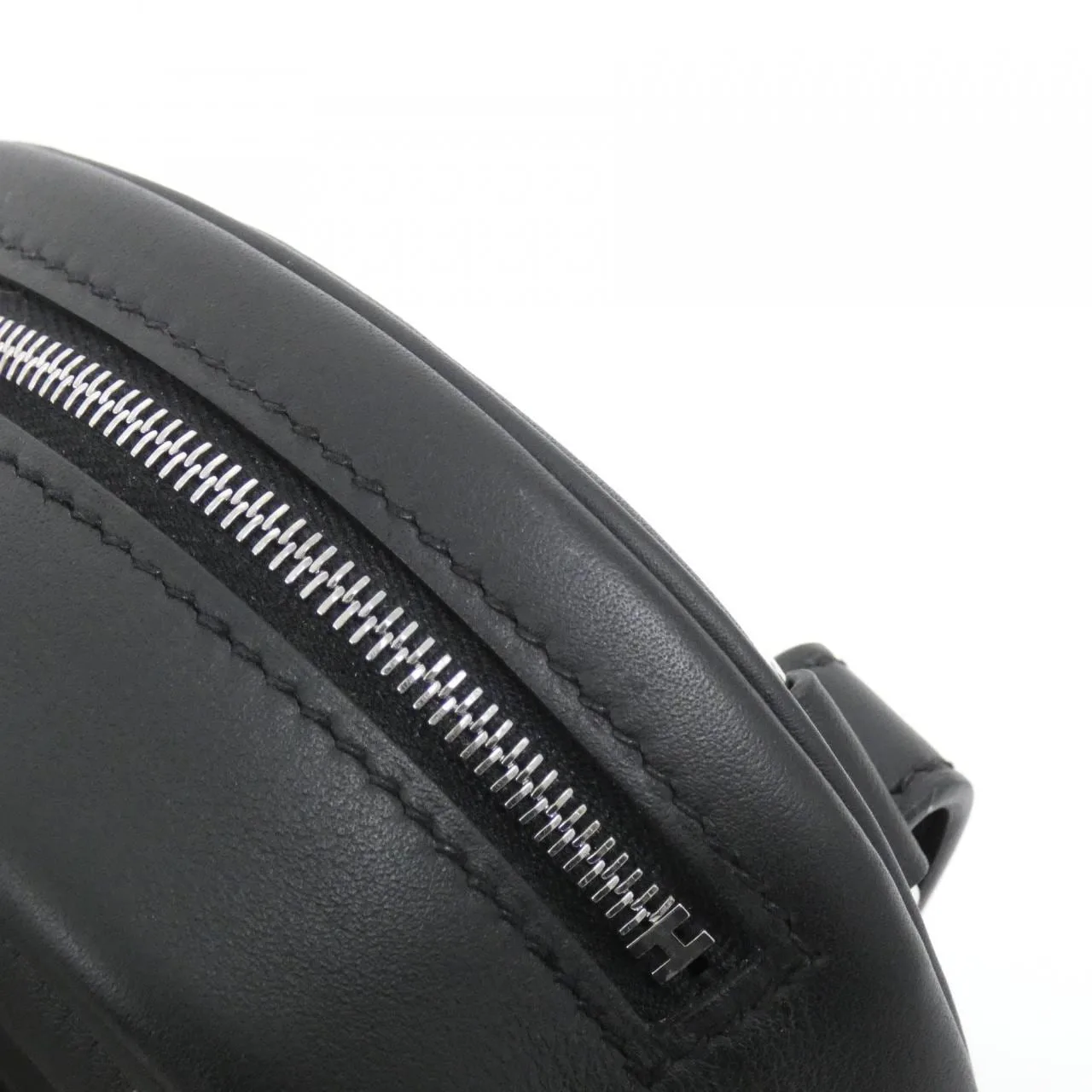 HERMES 080211CK Shoulder Swift Black Swift Leather Rank A - Thumbnail 4