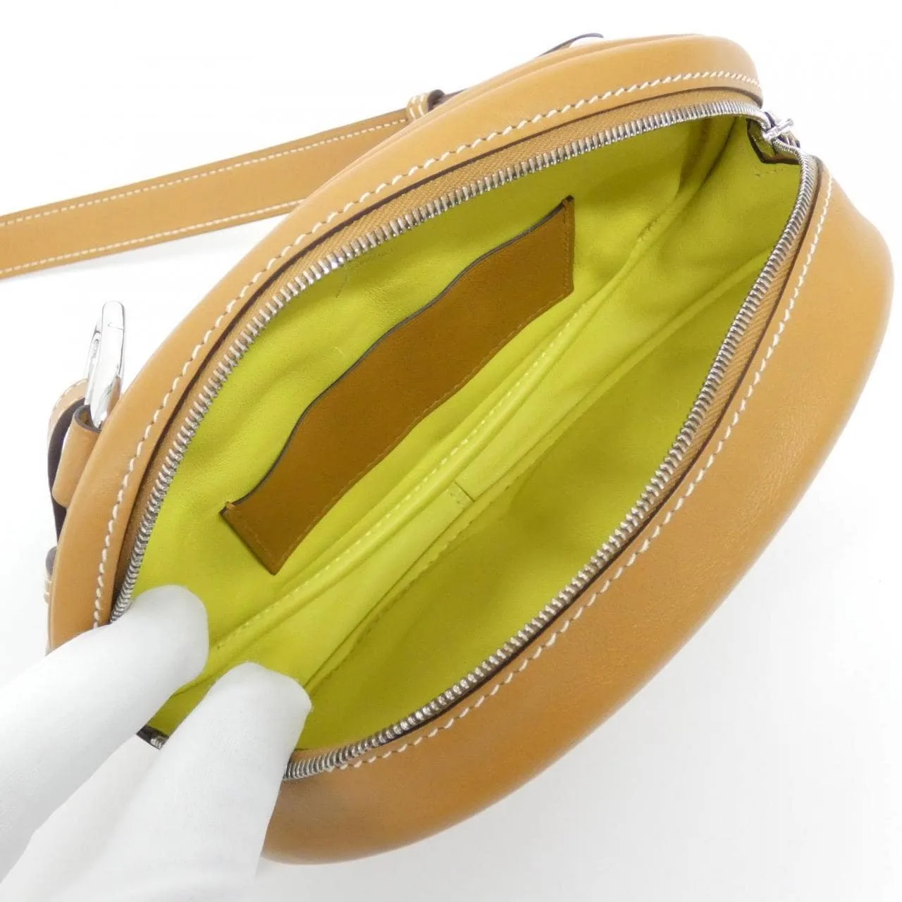 HERMES 079223CK Shoulder Swift Black Swift Leather Rank A - Thumbnail 7