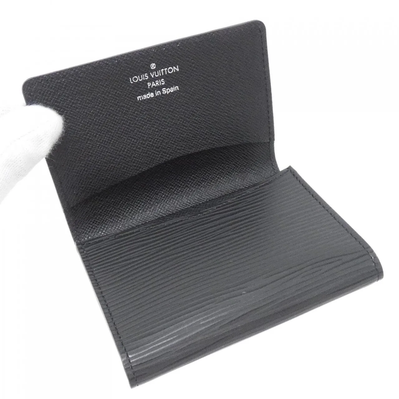 LOUIS VUITTON M56582 Card Case Epi Black Epi Rank A - Thumbnail 4