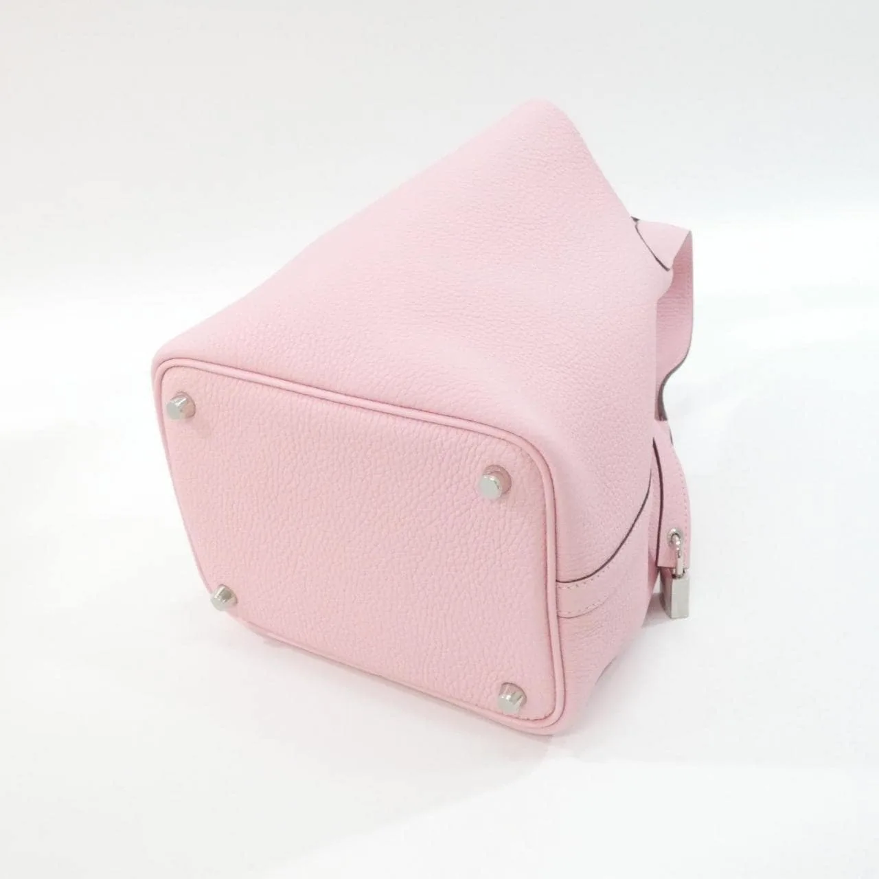 HERMES Picotin 056289CK Handbag Clemence Black Clemence Leather Rank A - Thumbnail 2