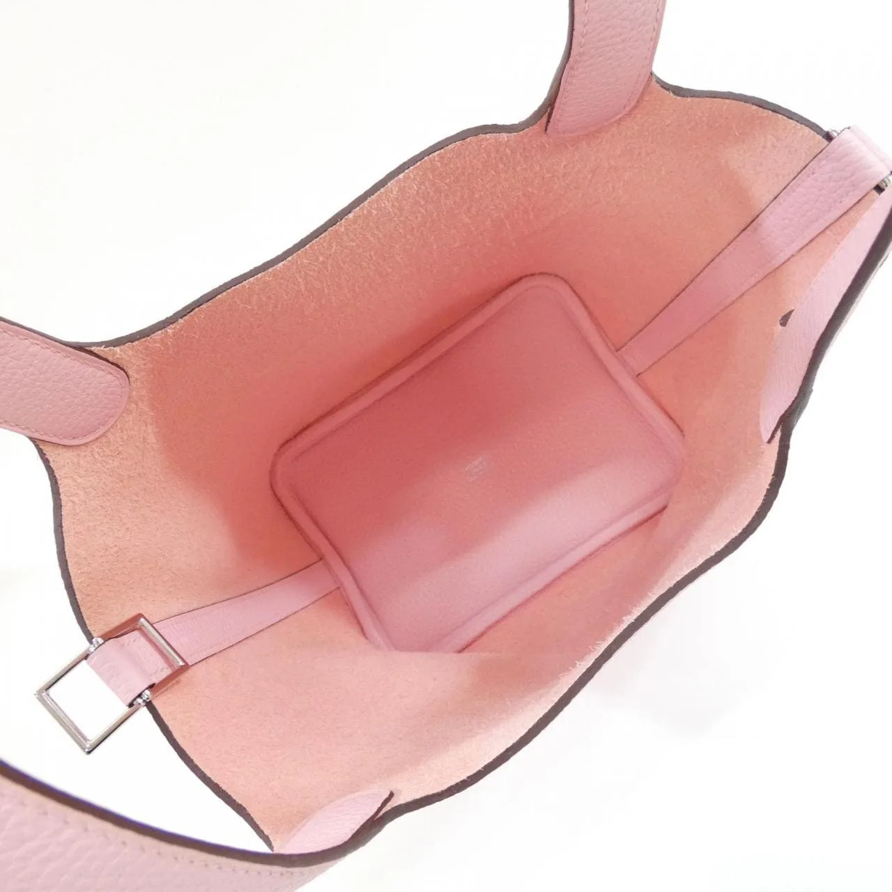 HERMES Picotin 056289CK Handbag Clemence Black Clemence Leather Rank A - Thumbnail 5