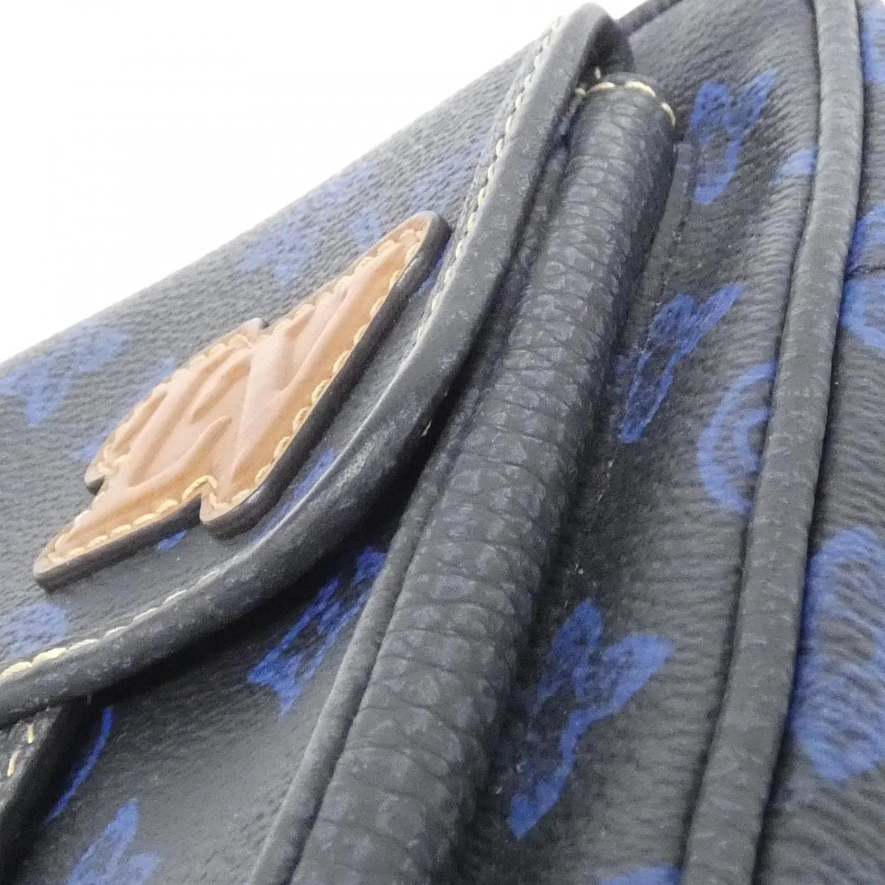 LOUIS VUITTON Christopher M81854 肩背包 Monogram 藍色 Monogram 中古品A - 縮圖 6